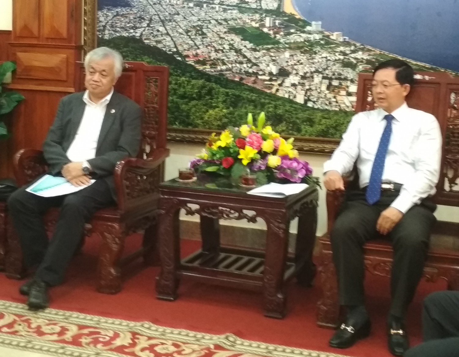 Binh Dinh Chairman Working with Vietnam Mitsubishi Group