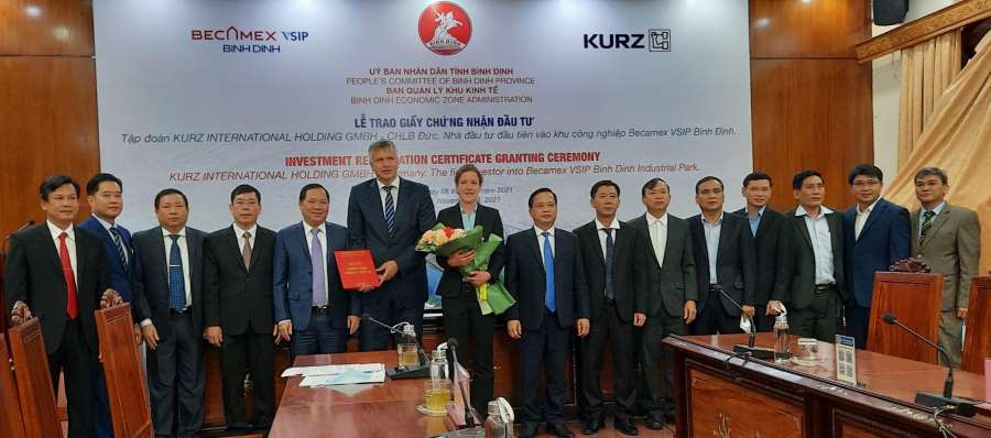 Kurz Hi-Tech Hot Stamping Foils Project in Becamex VSIP Binh Dinh IP